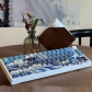 The Great Wave off Kanagawa 104+21 PBT Backlit Keycaps Set Cherry Profile for MX Switches Mechanical Gaming Keyboard